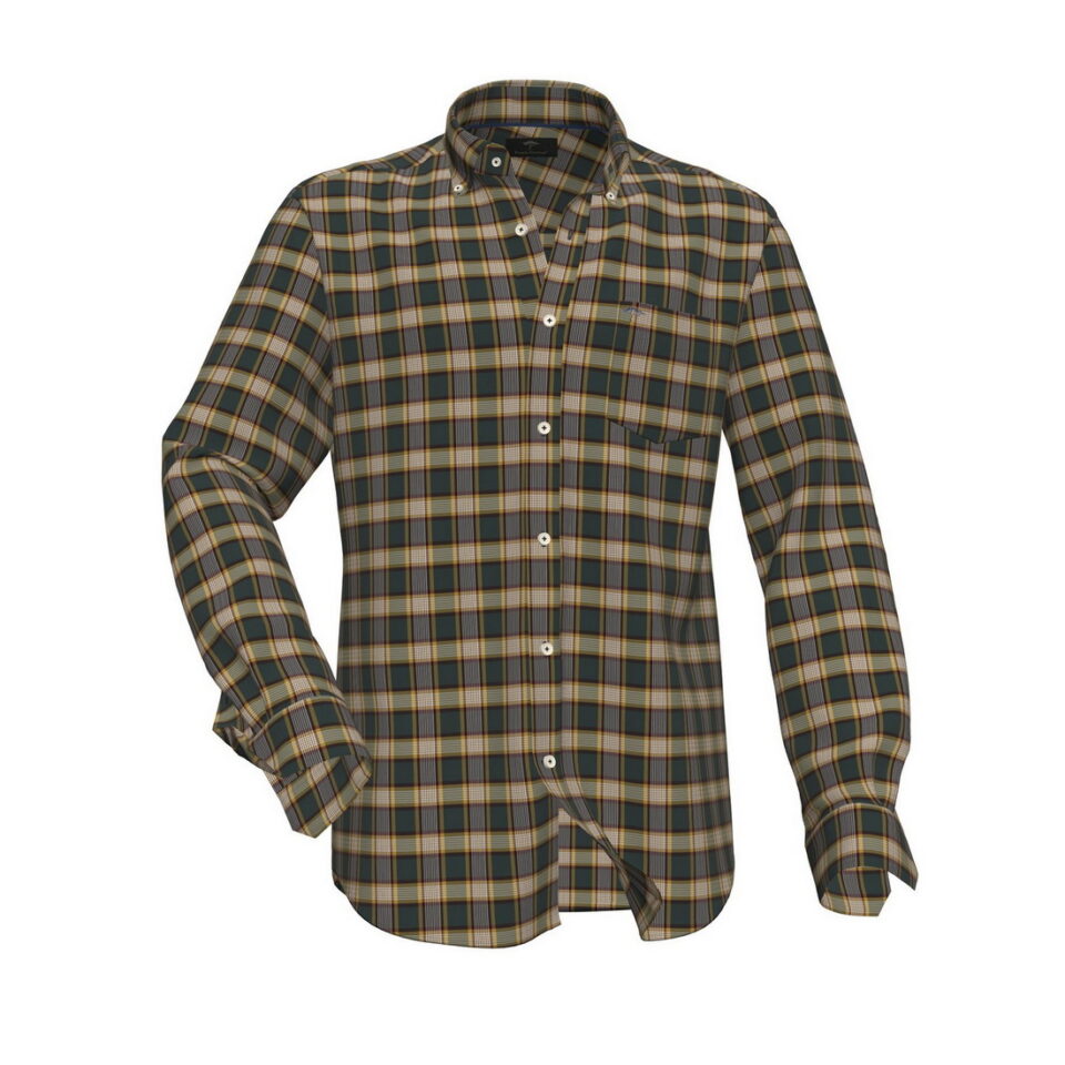 First Image Plaid flannel shirt made of pure cotton