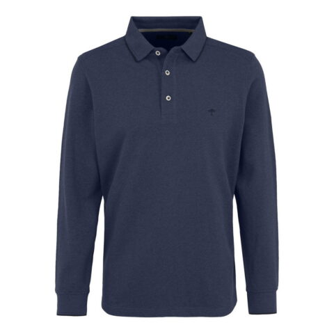 First Image Long sleeved polo shirt in pique quality